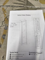 Carla 1 Door Display Cabinet - Oak (B Grade)
