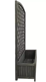Lattice Wooden Garden Planter - Large | Outdoor Plant Pot Garden Decor