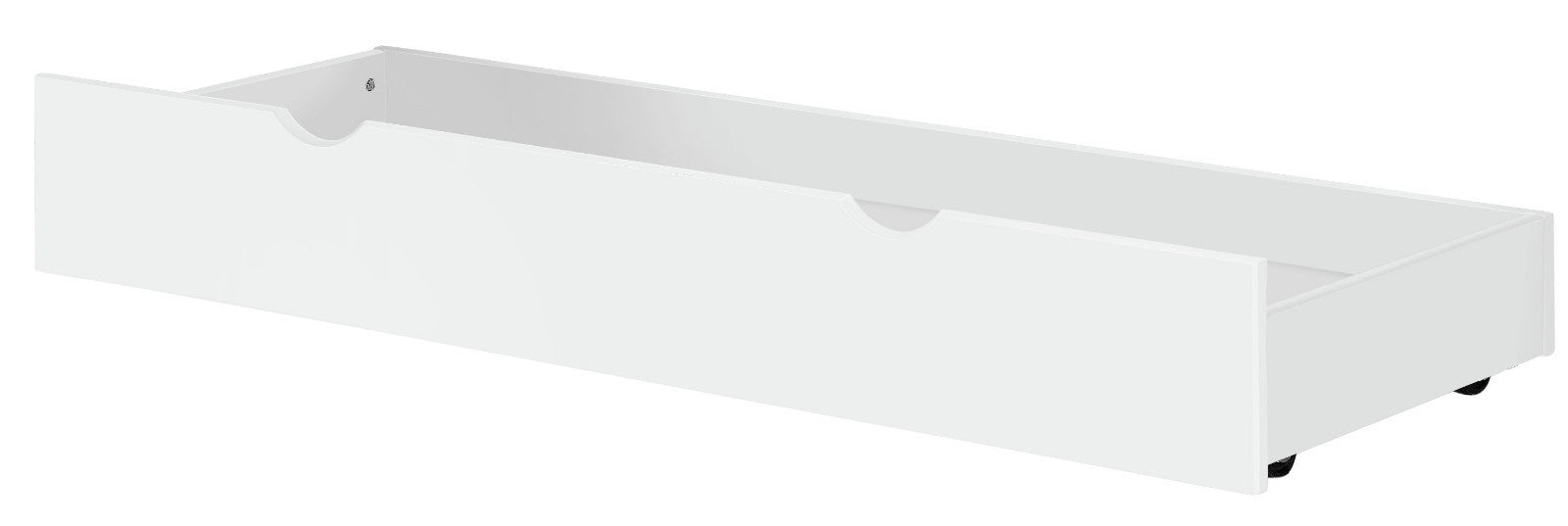 Aspley Single Under Bed Wooden Drawer - White | Underbed Storage Solution