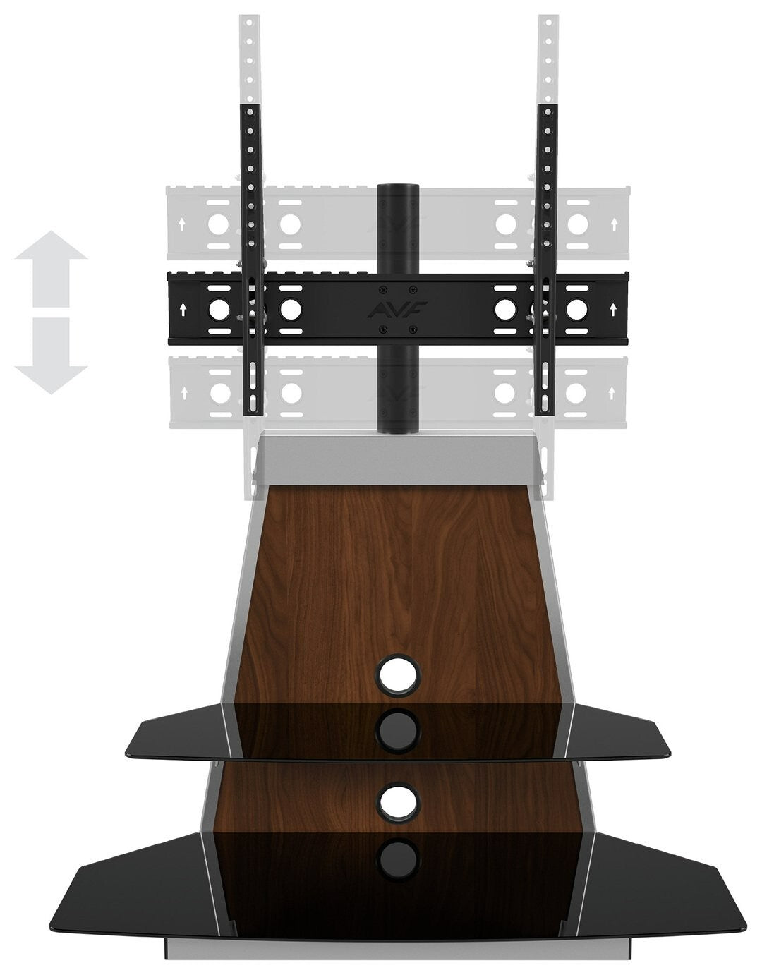 AVF Options 37-90 Inch Stack TV Stand with Mount