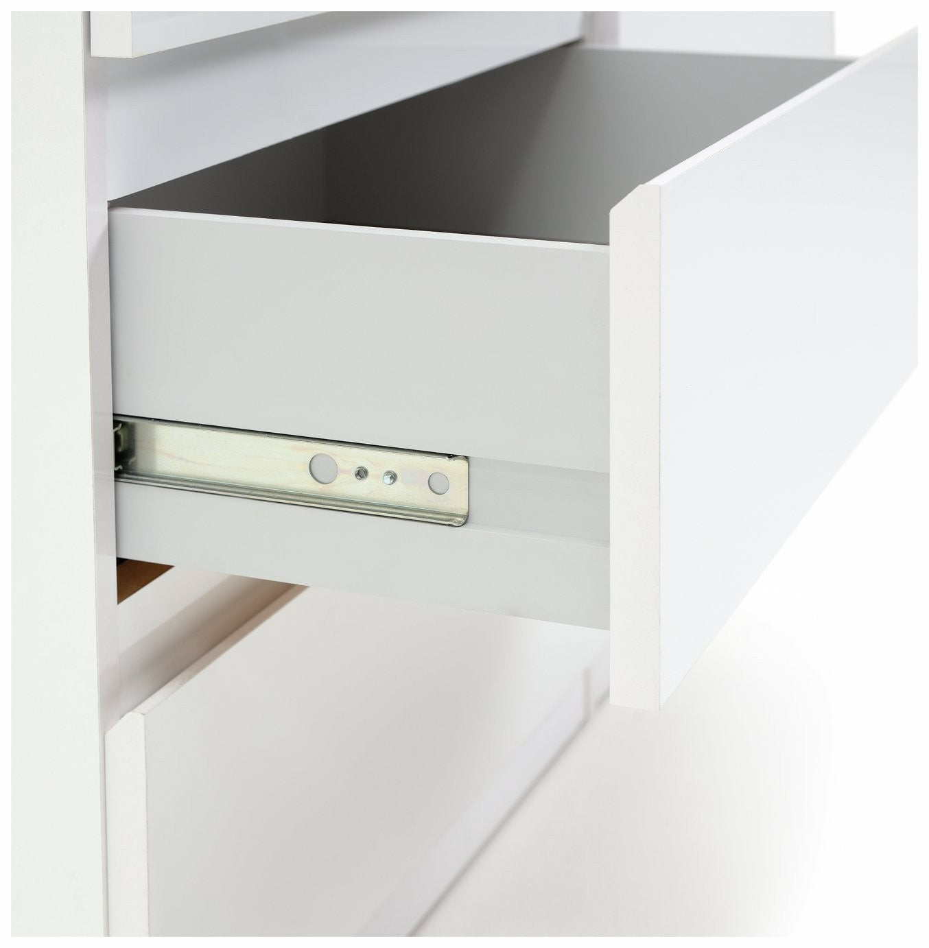 Home Jenson 6 Drawer Chest - Matte White | Minimalist design storage cabinet