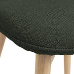 Laurel Pair of Fabric Dining Chairs - Dark Green | Rich Color Accent