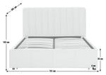Home Pandora Double Drawer Storage Bed Frame - Cream | Stylish Bedroom Refresh
