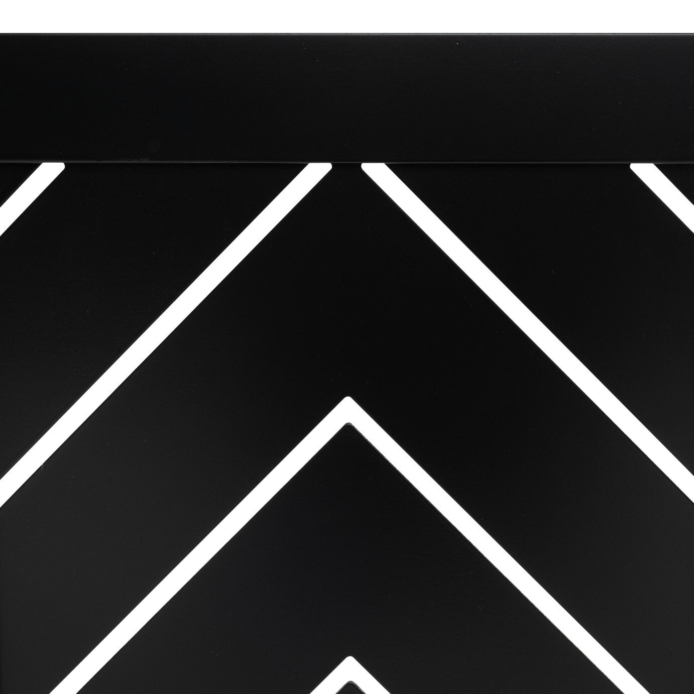 Habitat Chevron Large Radiator Cover - Black