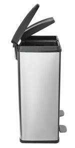 55 Litre 2 Compartment Recycling Bin - Steel