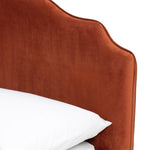 Sophia Double Velvet Bed Frame - Orange | Beautiful Vibrant Color Bedroom Style