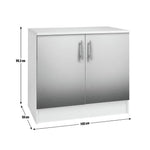 Home Athina 1000mm Fitted Kitchen Base Unit - White | Modular or DIY Kitchens