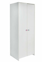Habitat Kids Juno 2 Door Wardrobe - White | White Childrens Wardrobe Storage Uni