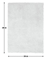 Habitat Recycled Cosy Plain Shaggy Rug - 200x290cm - Ivory