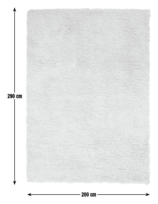 Habitat Recycled Cosy Plain Shaggy Rug - 200x290cm - Ivory