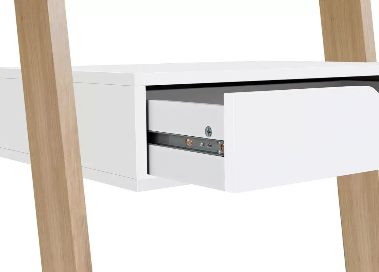 Ladder Office Desk - White