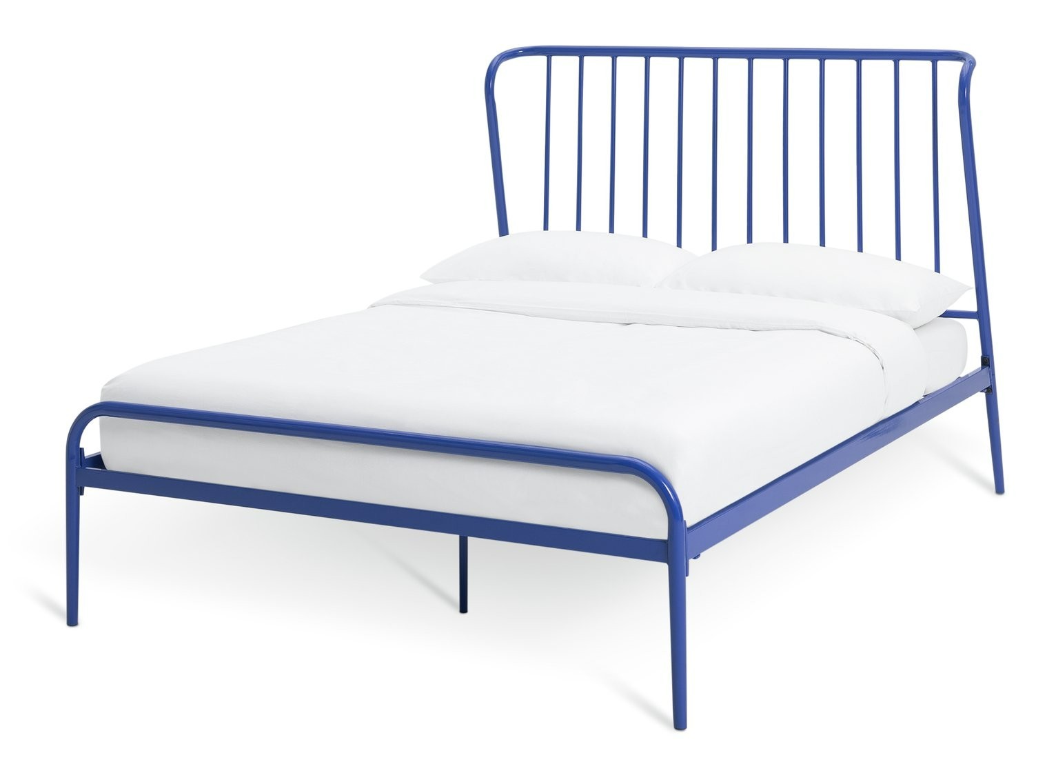 Kanso Double Metal Bed Frame - Blue | modern metal bed frame