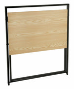 Habitat Compact Folding Office Desk - Black & Oak | Space Saving Workstation