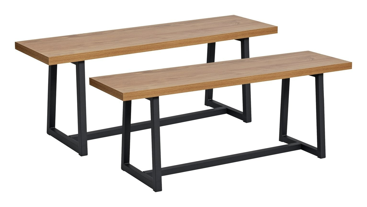 Nomad Pair of Dining Benches - Natural | Stylish Kitchen Accent