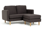 Habitat Remi Fabric 2 Seater Chaise Sofa in a box - Charcoal
