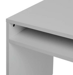 Home Pepper 2 Drawer Large Office Desk - Grey | Modern Computer Workstation