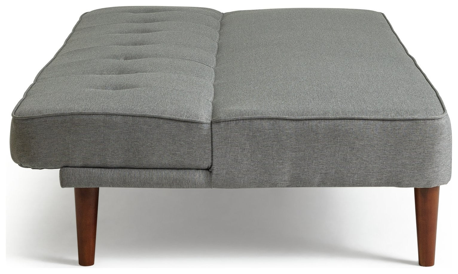 Odeon Fabric 2 Seater Clic Clac Sofa Bed - Grey | Stylish Fold Out Futon Couch