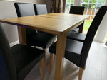 Home Ashwell Oak Extending Dining Table | Wooden Dining Room Furniture Table