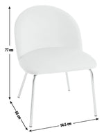 Habitat Maddix Pair of Velvet Dining Chairs - Teal