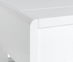 Home Sleigh Gloss Gas Lift Coffee Table - White | Practical Lift Mechanism