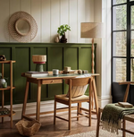 Bobbin Ash Wood Stick Floor Lamp - Natural