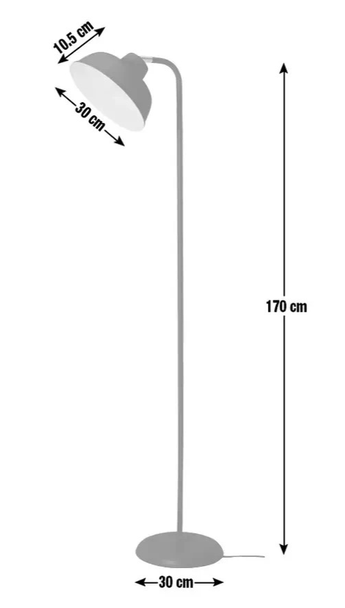 Home Benson Adjustable Floor Lamp Black | Modern Standing Floor Light Home Light