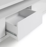 Home Sleigh 2 Door 1 Drawer TV Unit - White Gloss ( B Grade )