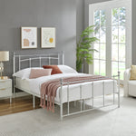 Yani Kingsize Metal Bed Frame - White