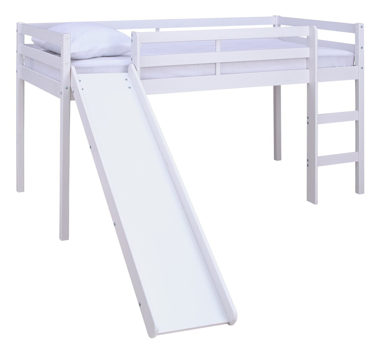 Home Kaycie Mid Sleeper with Slide - White