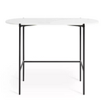 Home Jules Marble Style Office Desk White | Modern Home Office Desk Table