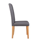Home Pair of Midback Dining Chairs - Charcoal | Mid-back chairs for dining table