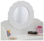Liberty House Kids mirror Dressing Table And Stool - White