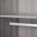 Home Brisbane 2 Door3 Drawer Mirror Wardrobe – GreyOak | Modern Bedroom Storage