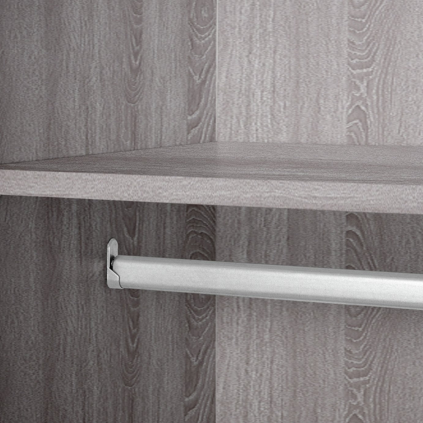 Home Brisbane 2 Door3 Drawer Mirror Wardrobe – GreyOak | Modern Bedroom Storage