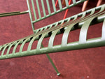 Indu 2 Seater Metal Garden Bench - Green (S)