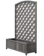 Lattice Wooden Garden Planter - Large | Outdoor Plant Pot Garden Decor