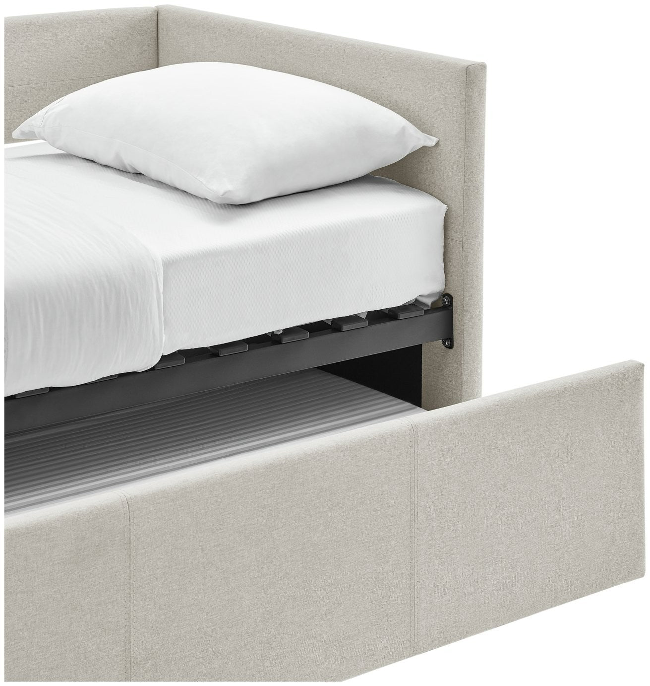 Home Tamara Trundle Day Bed - Natural | Sofa bed for small rooms