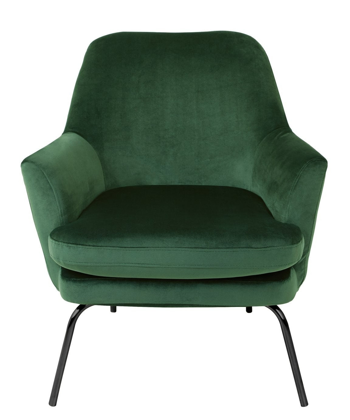 Celine Velvet Accent Chair - Green | Vibrant Color Accent