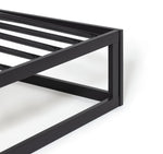 Platform Small Double Metal Bed Frame - Black
