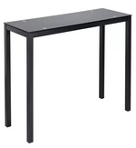 Lido Glass Black Bar Table (TABLE ONLY)
