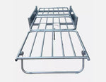 Single Metal Futton - Silver | Compact Futon Bed