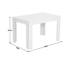 Miami Gloss 4 Seater Dining Table - White | White Modern Kitchen Dining Table