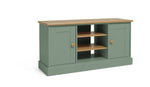 Home Winchester 2 Door TV Unit - Green | Contemporary Media Furniture