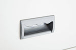Pierre Henry 3 Drawer A4 Filing Cabinet - Silver & White | Metal filing cabinet