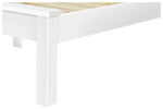 Aspley Small Double Wooden Bed Frame - White | Compact double bed