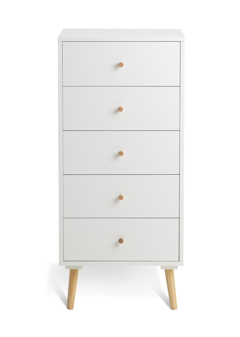 Habitat Otto 5 Drawer Tallboy - White ( B Grade 36787 - 36785 )