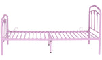 Home Hearts Single Metal Bed Frame - Pink | Pink Kids Bed Frame Metal Girls