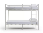 Home Mason Take Home Today Metal Bunk Bed White | Sturdy Space Saving Bed Kids