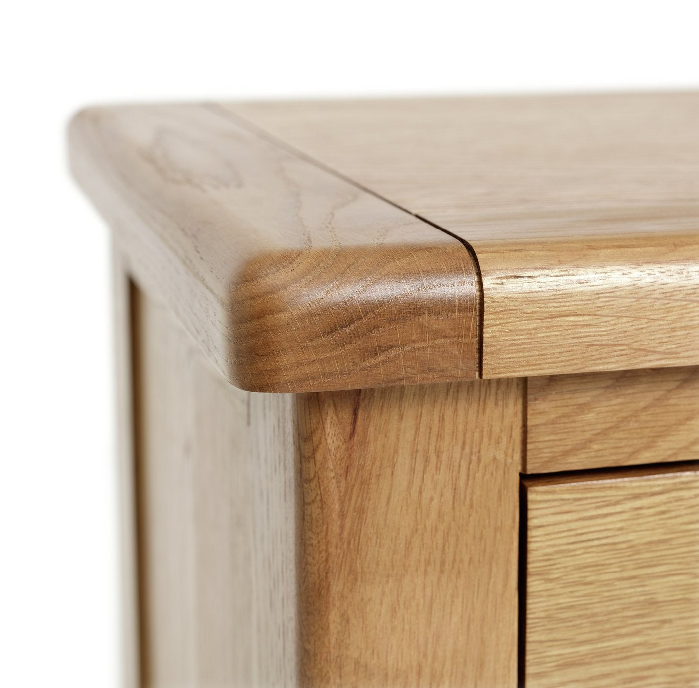 Home Kent 3 Door 3 Drawer Oak Sideboard - Natural | Elegant Living Storage