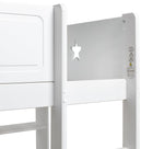Stars High Sleeper Bed Frame - White | Children’s high bed frame